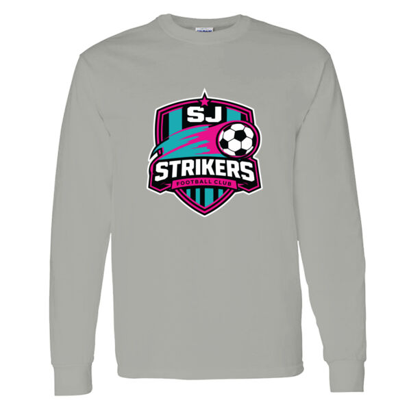 Strikers Soccer Heavy Cotton 100% Cotton Long Sleeve T Shirt Thumbnail