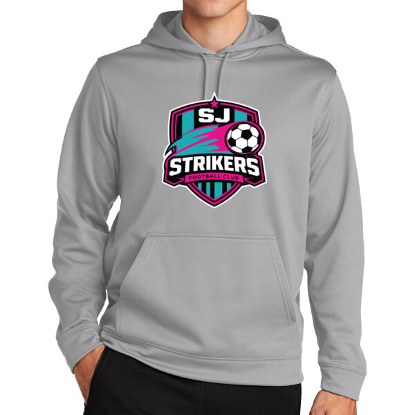 Strikers Soccer Sport Wick Fleece Hooded Pullover Thumbnail